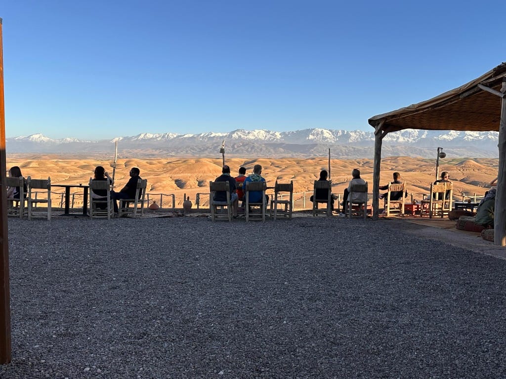 Atlas mountain viewpoint from Marrakech region