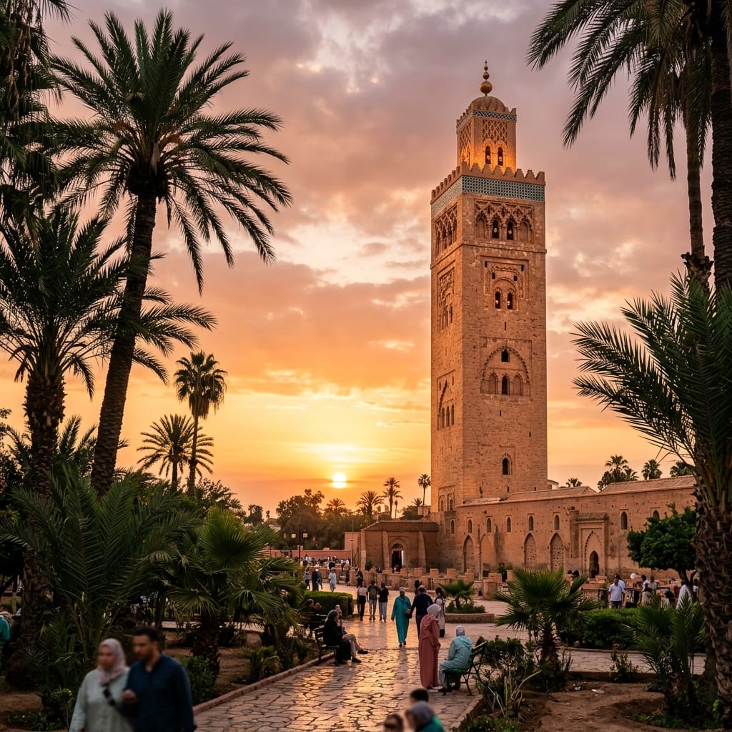 Koutoubia Mosque at Dusk