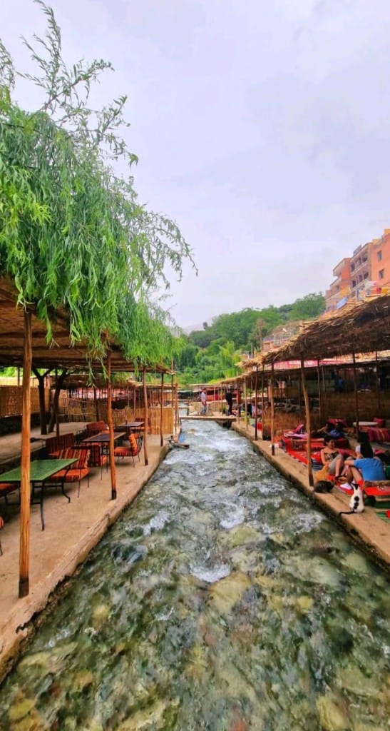 Riverside cafes in Ourika Valley